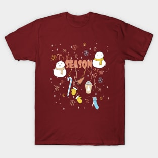 Tis the Season New Year Cute Holiday family Gift T-Shirt